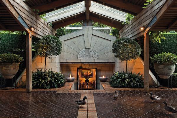 Huka Lodge Wine cellar exterior 1